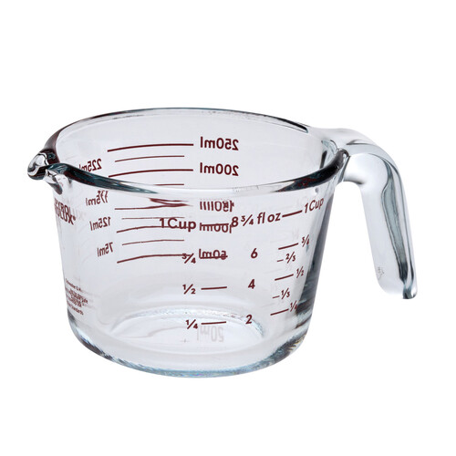 Glass Measuring Jug - 250ml/1 Cup