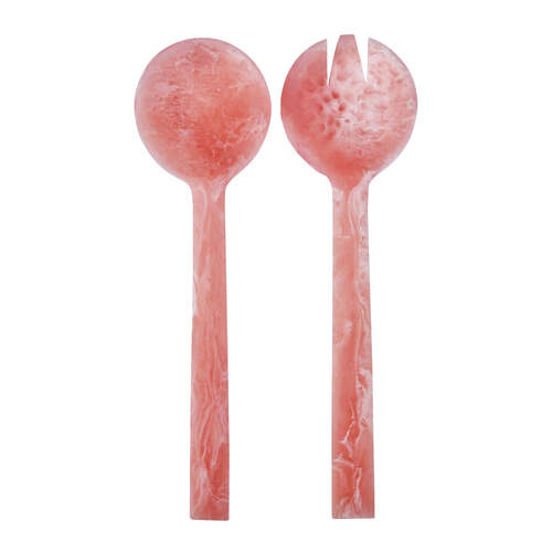 Dariah Resin Salad Servers - Bubblegum