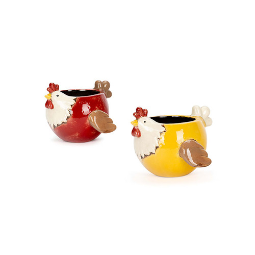 Chickens Sitting Pot 