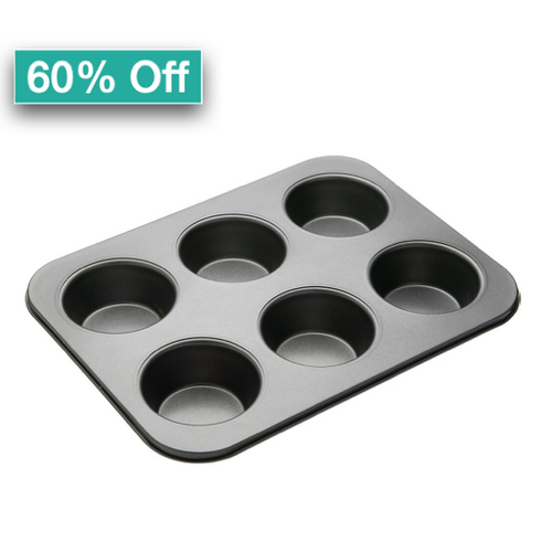 Muffin Pan Large 6 Cup 