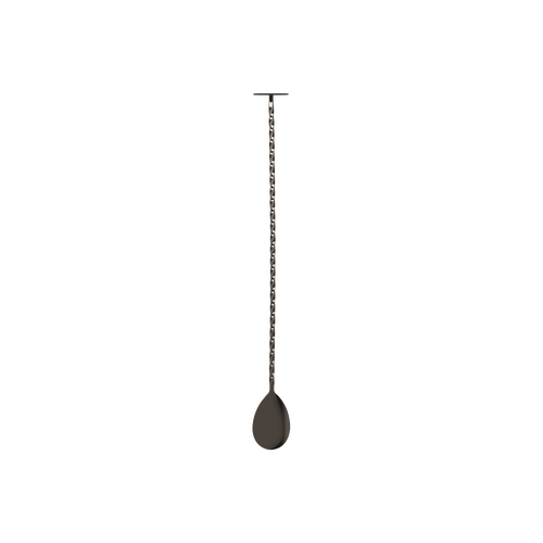 Gunmetal Bar Spoon with Muddler